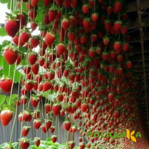 Клубника ампельная Анастасия купить по цене от 370р. в интернет-магазине «Посадика» с доставкой почтой в в Тюкалинске и по всей России – [изображение №1].