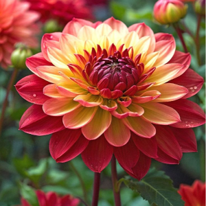 Георгин Оникс Найт купить по цене от 590р. в интернет-магазине «Посадика» с доставкой почтой в в Тюкалинске и по всей России – [изображение №1].