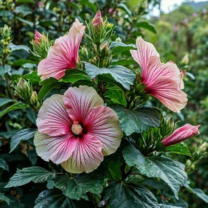 Гибискус Иден Бьюти купить по цене от 460р. в интернет-магазине «Посадика» с доставкой почтой в в Тюкалинске и по всей России – [изображение №1].